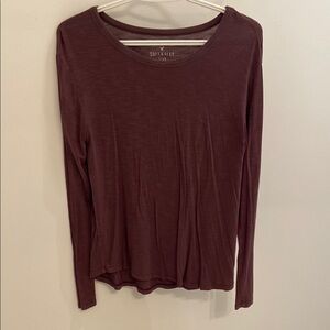 Soft & Sexy Slub Long Sleeve Tee - Purple